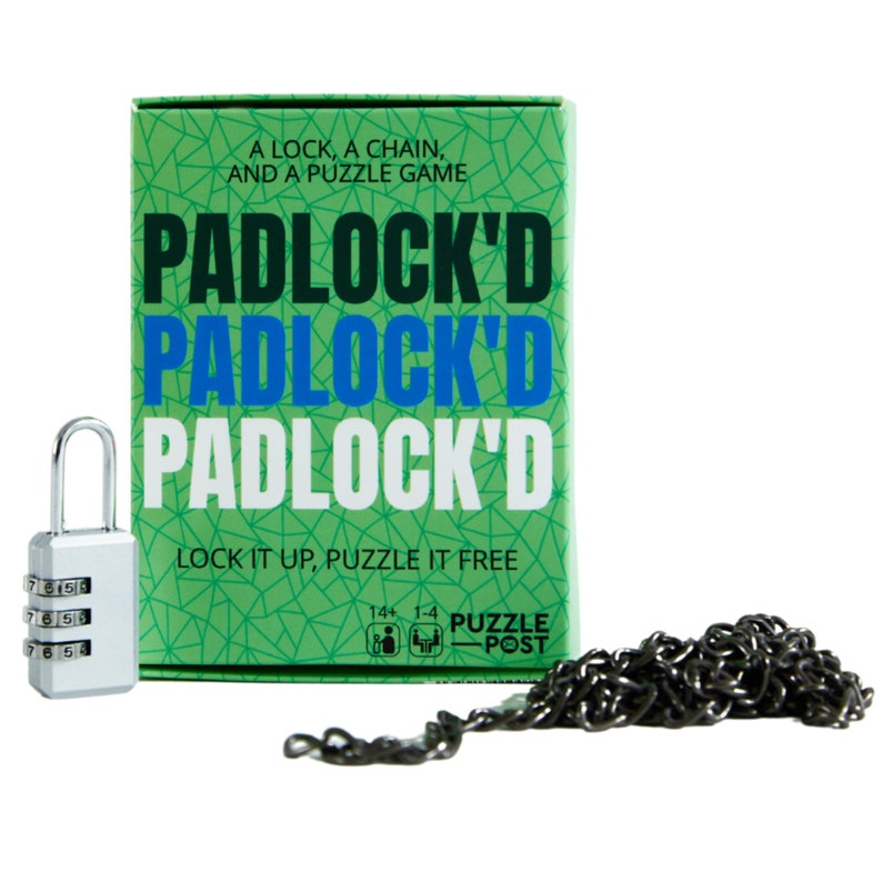 Escape Room Lock and Chain Puzzle Game Secure Your Gifts and Etsy