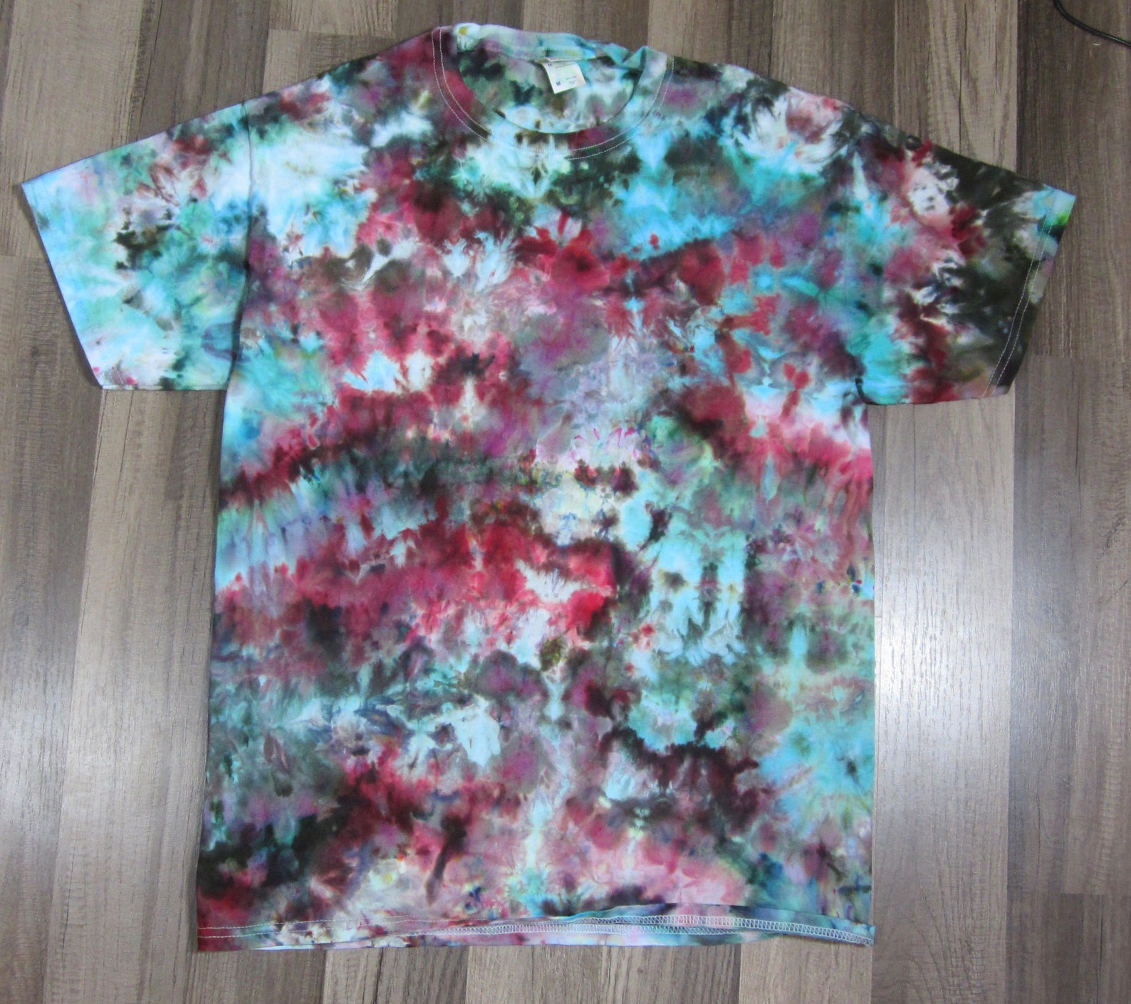 Size Mediumice Dye Tie Dye Scrunch Method Multi Color T Shirt - Etsy UK