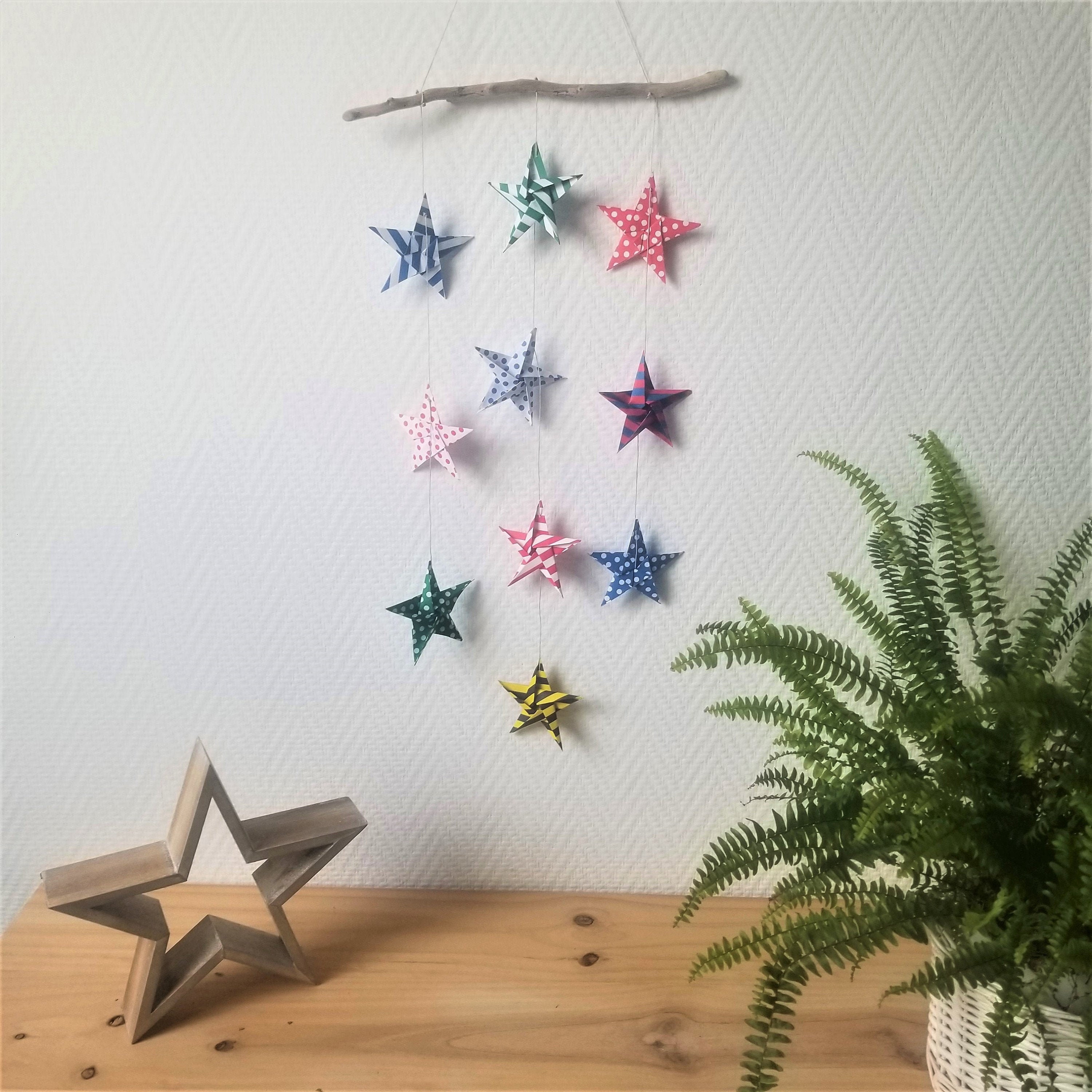 Mobile Origami Pluie d'étoiles