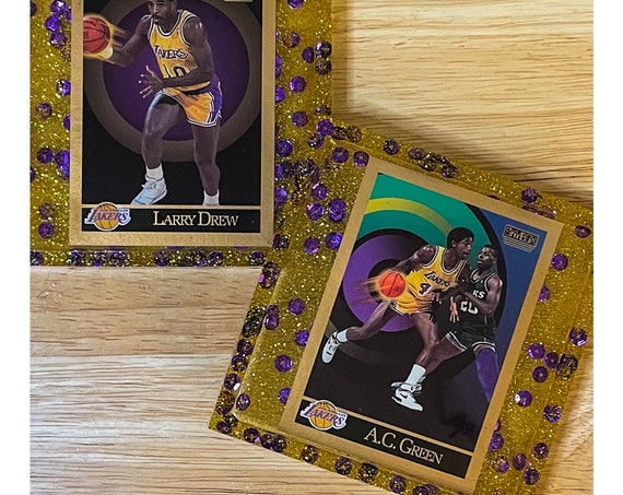 AC Green & Larry Drew Los Angeles Lakers Coasters