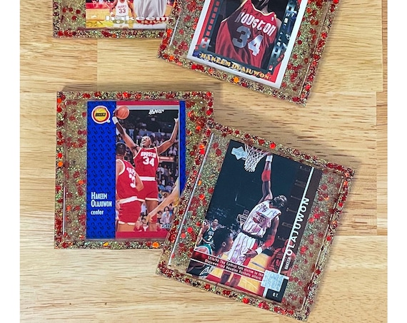 Hakeem Olajuwon Houston Rockets - 4 Coasters