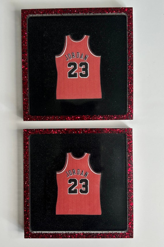 Michael Jordan Chicago Bulls Jersey Coasters