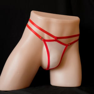 Shaft Hole G-string T-back Thongs Man Sex Panties Erotic Lingerie Gay Men Ring Underpants Crotchless Underwear Open Knicker