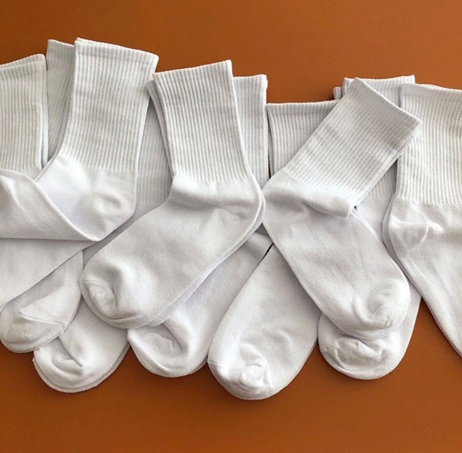 HUGSWEET Damen Baumwollsocken - Dünne Mini-Crew Socken 5-10 Paar Set