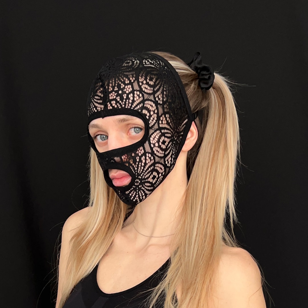 Black Lace BDSM Mask Lace Mask Mistress Mask Carnival Mask - Etsy