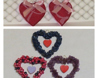 1:6 Miniature Valentine Decor, Barbie, Dollhouse Decor, Valentine Decor, Miniature Wreath, Heart Wreath, Miniature Dollhouse, Miniatures