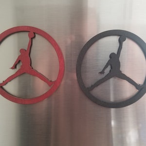 Michael &#39;Jumpman&#39; Jordan &quot;Air Jordan&quot; Luxury Fridge Magnet (Handmade) Set of Two!