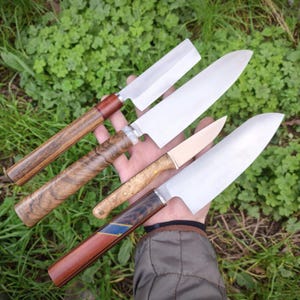 Einzigartiges Kochmesser, personalisiertes japanisches Küchenmesser als Geschenk