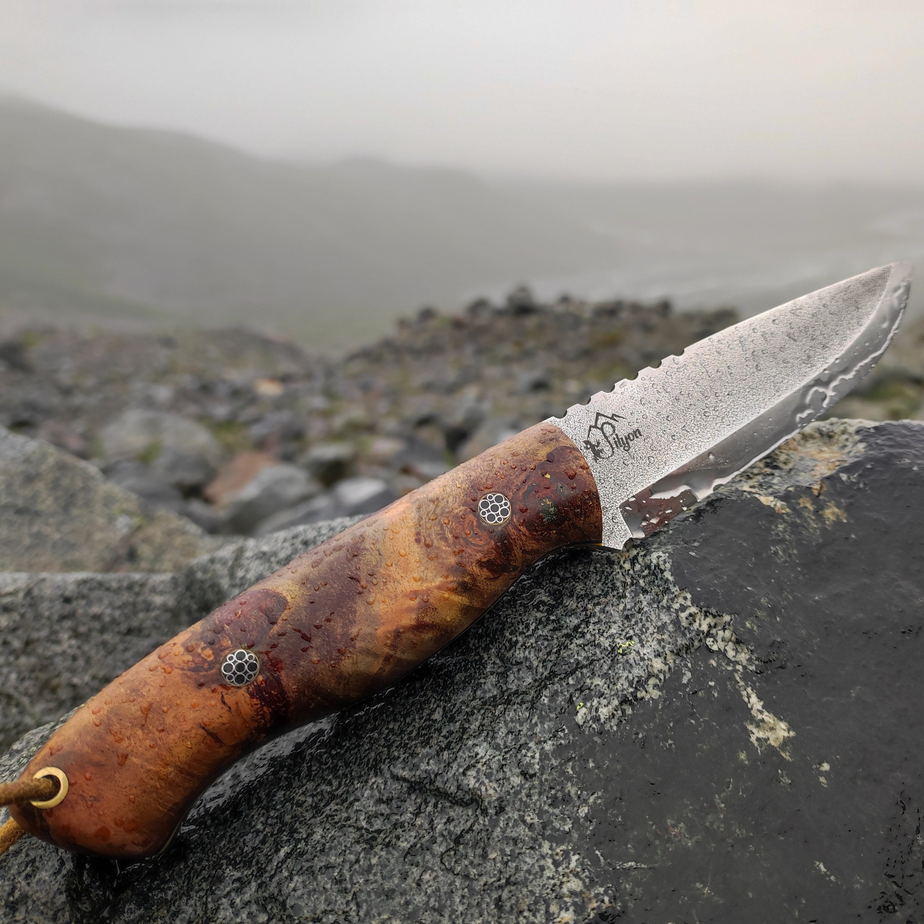 Wood Jewel Scout Knife Scandi Viking Hunting Knife Finland