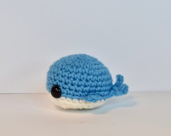 Crocheted Whale Plushie: Amigurumi Stuffed Animal