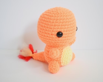Crocheted Charmander | Charmande Pokemon | Pokemon Stuffed Animal