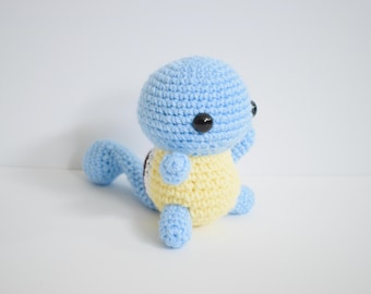 Crocheted Squirtle Plush | Pokemon Stuffed Animal