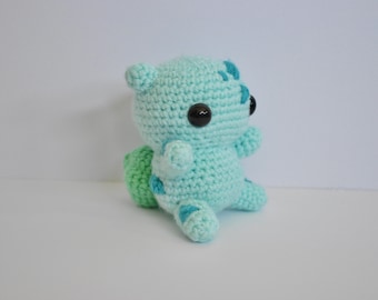 Crocheted Bulbasaur Plush | Handmade Pokemon Stuffed Animal