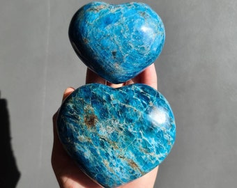 SatinCrystals Apatite Egg 2.8 Collectible Big Blue Gemstone Rare Teal Easter Energy Home Decor Gift Stone C02 Satin Crystals apatiteeggC02