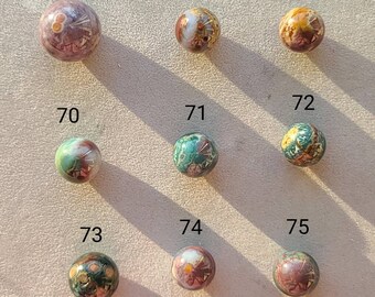 Mini Ocean Jasper Sphere, Pink Ocean Jasper, Lavender Ocean Jasper, Calming Crystal, Healing Heart Chakra, Healing Ocean Jasper Pocket Stone