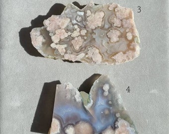 Flower Agate Slab, Pink Green Cherry Blossom Agate Slab, Black Flower Agate, Calming Crystal, Healing Pink Chakra, Calming Crystal