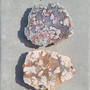 Flower Agate Slab, Pink Cherry Blossom Agate Slab, Black Flower Agate, Calming Crystal, Healing Green Chakra, Calming Crystal