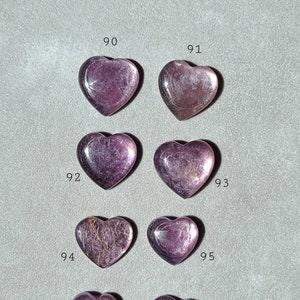 Purple Lepidolite Heart: Calming Pocket Crystal, Meditation Tool