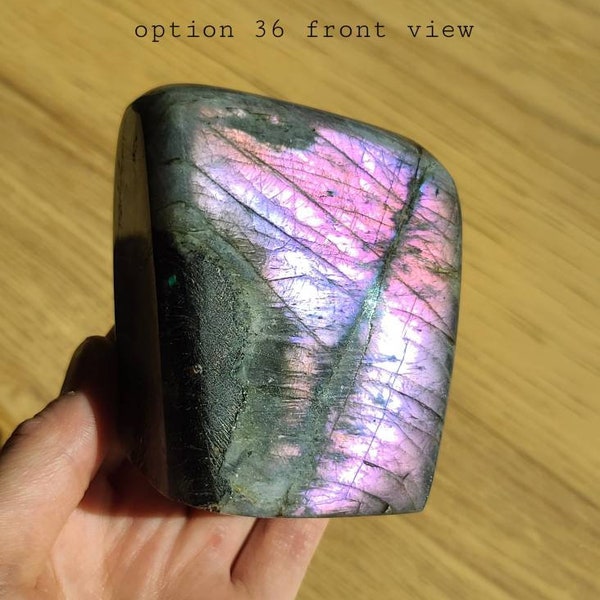 Purple Labradorite Free Form, Healing Labradorite, Pink Spectrolite, Relaxation Crystal, Transformation Crystal