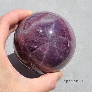 Purple Rose Quartz Sphere: Heart Chakra Healing Crystal