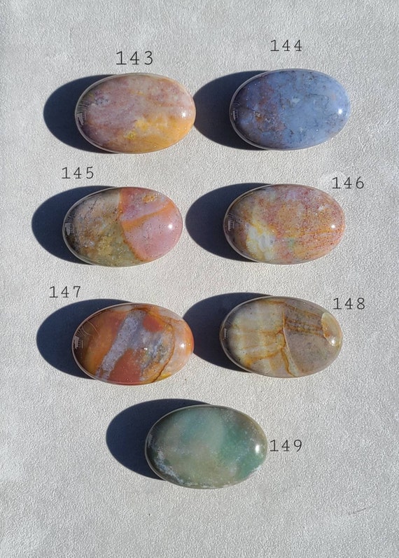 Ocean Jasper Palm Stone Pastel Pink Ocean Jasper Lavender Ocean
