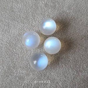 Small Rainbow Moonstone Sphere, White Blue Moonstone Palm Stone, New Beginning Crystal, Feminine Energy Crystal, Solar Plexus Chakra