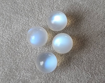 Small Rainbow Moonstone Sphere, White Blue Moonstone Palm Stone, New Beginning Crystal, Feminine Energy Crystal, Solar Plexus Chakra