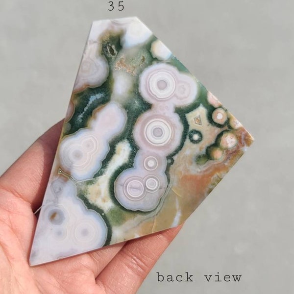 Old Stock Ocean Jasper Slab, Green Ocean Jasper Druzy, Raw Ocean Jasper Specimen, 7 Chakra Crystal, Healing Pink Chakra, Calming Crystal