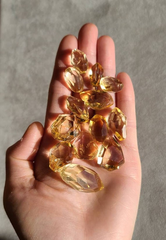 Natural Citrine - Pocket Stone Natural Citrine - Pocket Stone