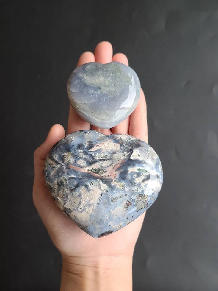 Ocean jasper heart - Etsy 日本