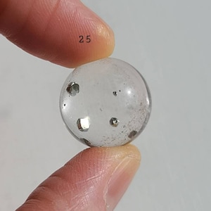 Pyrite Quartz Sphere, Mini Pyrite in Smoky Quartz, Wealth Crystal, Galaxy Crystal Ball, Protective Crystal, Pyrite Specimen, Fool&#39;s Gold
