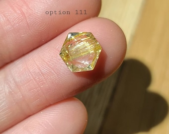 Golden Rutile Quartz Hexagon, Golden Rutile Pocket Stone, Healing Solar Plexus Chakra, Energizing Crystal, Wealth Crystal, 7 Chakra