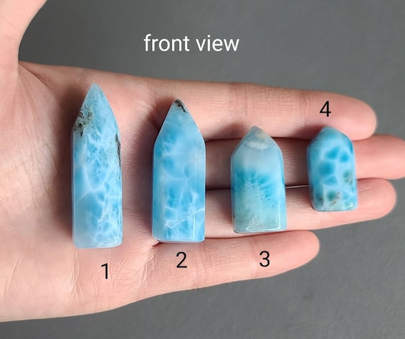 Larimar Stone Blue Tower Pendant Larimar Stone Blue Tower Pendant