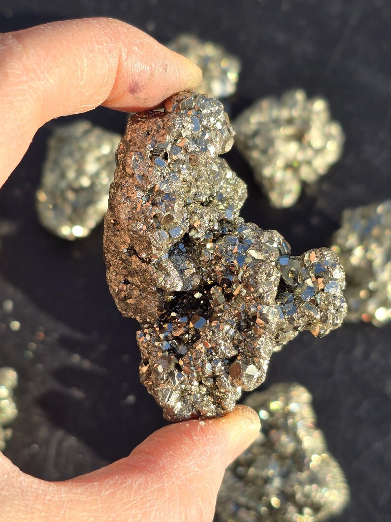 Pyrite Small Rough Texture Raw Pyrite Cluster, Fool's Gold Specimen, Protective Crystal - Etsy