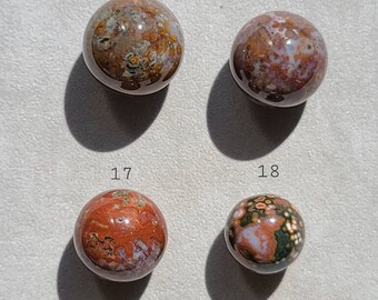 オールドストック オーシャンジャスパー ミニスフィア：ピンクオービ