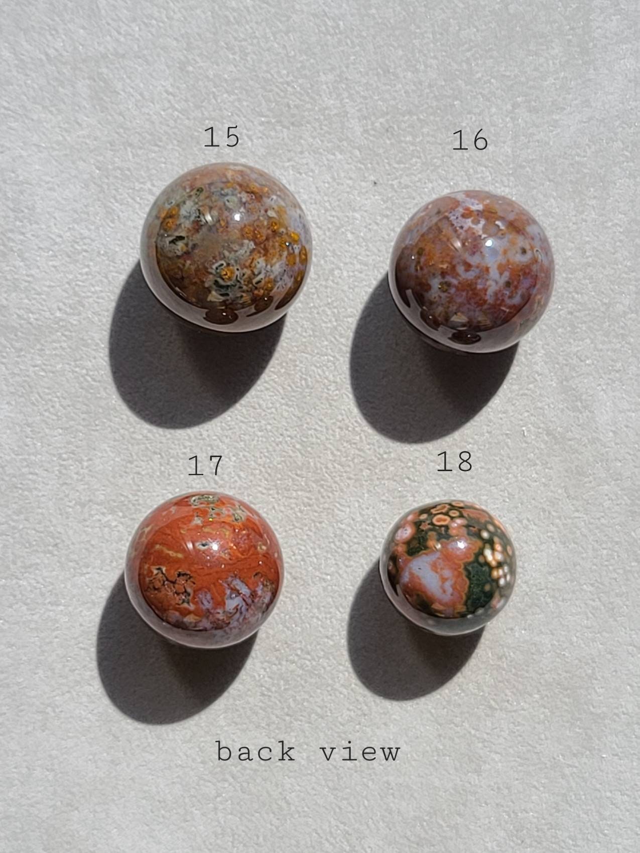 オールドストック オーシャンジャスパー ミニスフィア：ピンクオービ