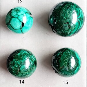 Malachite Druzy Sphere, Malachite Palm Stone, Healing Heart Chakra, Cleansing Crystal, Green Chakra Sphere, Dendritic Malachite Sphere image 3