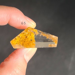 Garden Quartz Free Form, Phantom Quartz , Yellow Lodalite Crystal, Healing 7 Chakra,  Lodalite Pocket Stone, Calming Crystal