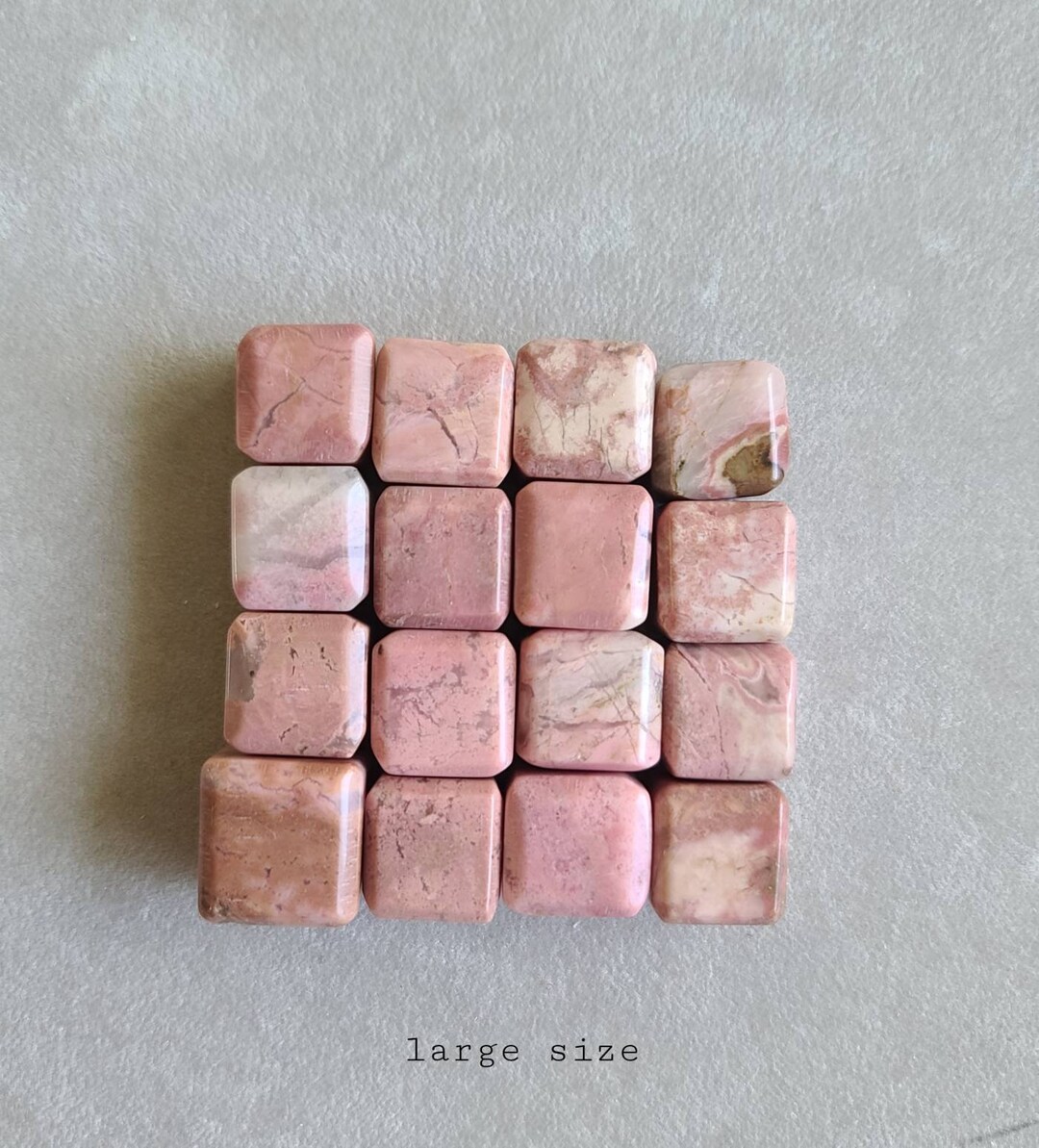 Pink Rhodonite Cube: Heart Chakra Healing Crystal - Etsy