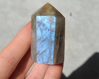 Blue Flash Moonstone Tower: New Beginnings Crystal Point