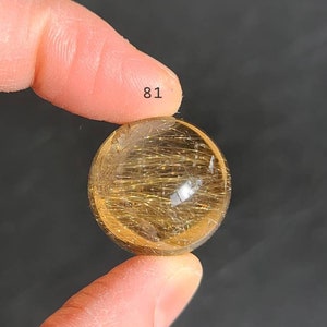 Goldene Rutilquarz-Mini-Kugel, hochwertige goldene Rutilquarz, Reichtum-Kristall, Manifestations-Kristall, heilendes Solar-Plexus-Chakra