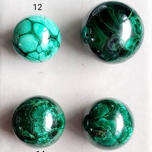 Malachite Druzy Sphere, Malachite Palm Stone, Healing Heart Chakra, Cleansing Crystal, Green Chakra Sphere, Dendritic Malachite Sphere image 5