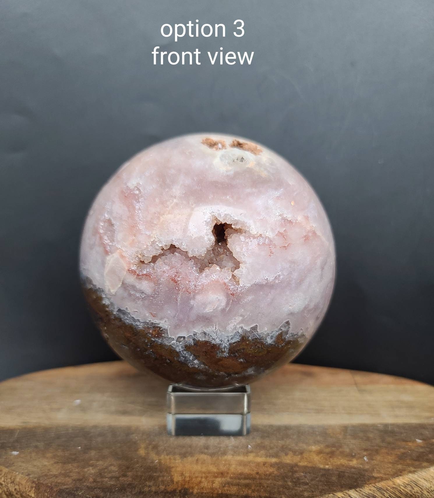 高品質ピンクアメジストアメジストのドゥルージー入スフィア