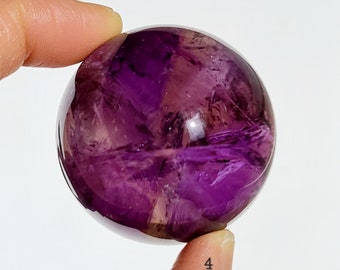 Rainbow Ametrine Sphere, Large Ametrine Sphere, Third Eye Chakra Crystal, Calming Crystal, Healing Ametrine, Protective Crystal