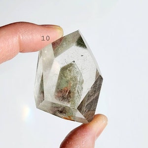 Garden Quartz Free Form, Green Phantom Quartz , Lodalite Crystal, Healing Green Chakra,  Lodalite Pocket Stone, Calming Crystal