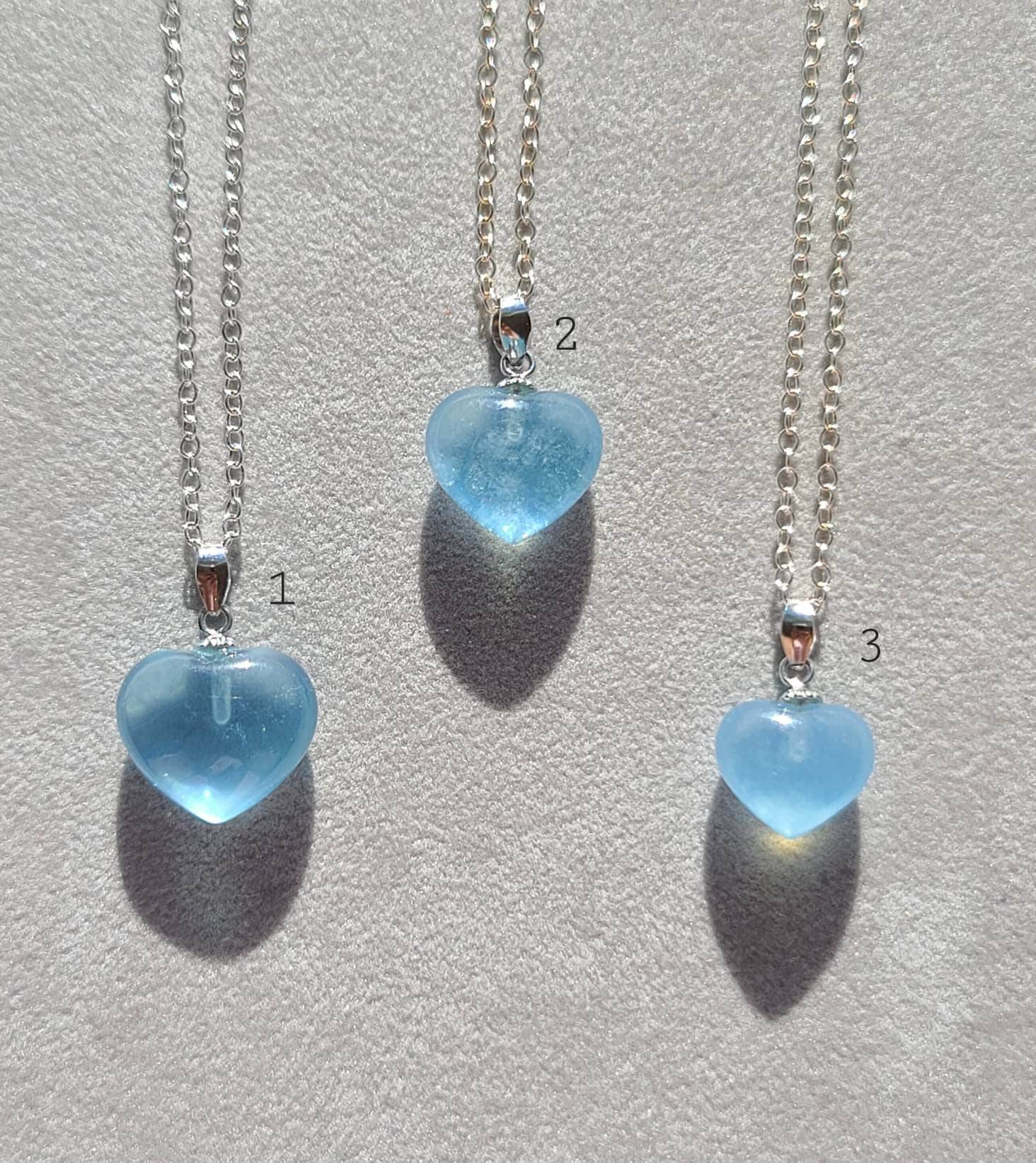Return to ™ Blue Double Heart Tag Pendant in Silver with a