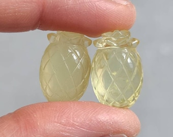 Ananas citrino intagliato: cristallo energizzante naturale (18 mm-20 mm)