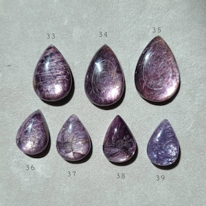 Purple Lepidolite Palm Stone: Calming Meditation Crystal