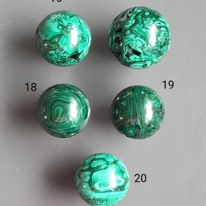 Malachite Druzy Sphere, Malachite Palm Stone, Healing Heart Chakra, Cleansing Crystal, Green Chakra Sphere, Dendritic Malachite Sphere image 7