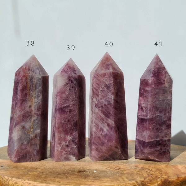 Purple Rose Quartz Tower, Healing Heart Chakra, Self Love Crystal, Meditation Tool, Calming Crystal, Dark Pink Rose Quartz Points